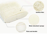 UKEENOR Natural Bamboo Sponges Kitchen Cleaning Sponges Dish Sponges Reusable Dish Washing Sponges Super Absorbent 6 Packs