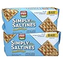 Simply Saltines - Saltine Crackers Individually Wrapped Crackers - Saltine Crackers Unsalted - Light and Crispy Oven-Baked Soup Crackers, Ready