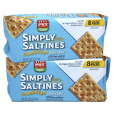 Simply Saltines - Saltine Crackers Individually Wrapped Crackers - Saltine Crackers Unsalted - Light and Crispy Oven-Baked Soup Crackers, Ready