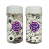2 Bottles Candy Eyes Eyeballs - Cake Cupcake Toppers - Edible Baking Decorations for Cupcakes, Cakes, Cookies - Halloween, Christmas, Easter