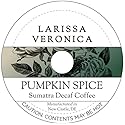 Pumpkin Spice Sumatra Decaf Coffee (Single Serve K-Cup Pods) (Gourmet, Naturally Flavored, Whole Coffee Beans) (12 pods, ZIN: 577006) - 2 Pack