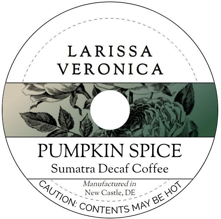 Pumpkin Spice Sumatra Decaf Coffee (Single Serve K-Cup Pods) (Gourmet, Naturally Flavored, Whole Coffee Beans) (12 pods, ZIN: 577006) - 2 Pack