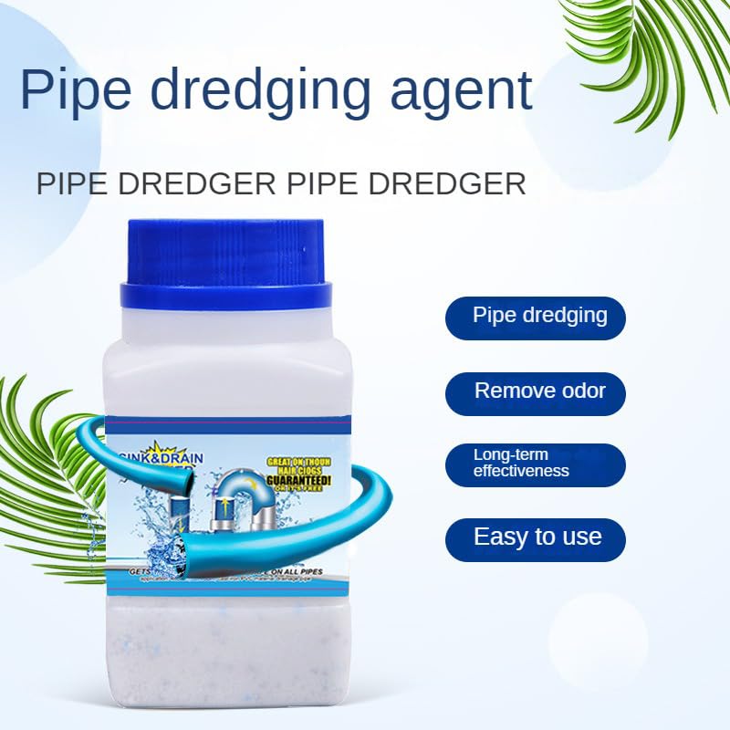Pipeline unblocking agent strongly dissolves toilet, kitchen sewage, oil stains, plugs, deodorizers, deodorizers