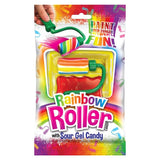 Rainbow Roller Candy with Sour Gel Candy, Sweet and Sour Fruity Lollipop, Paint Your Tongue Fun, 0.78 oz, Pack of 20