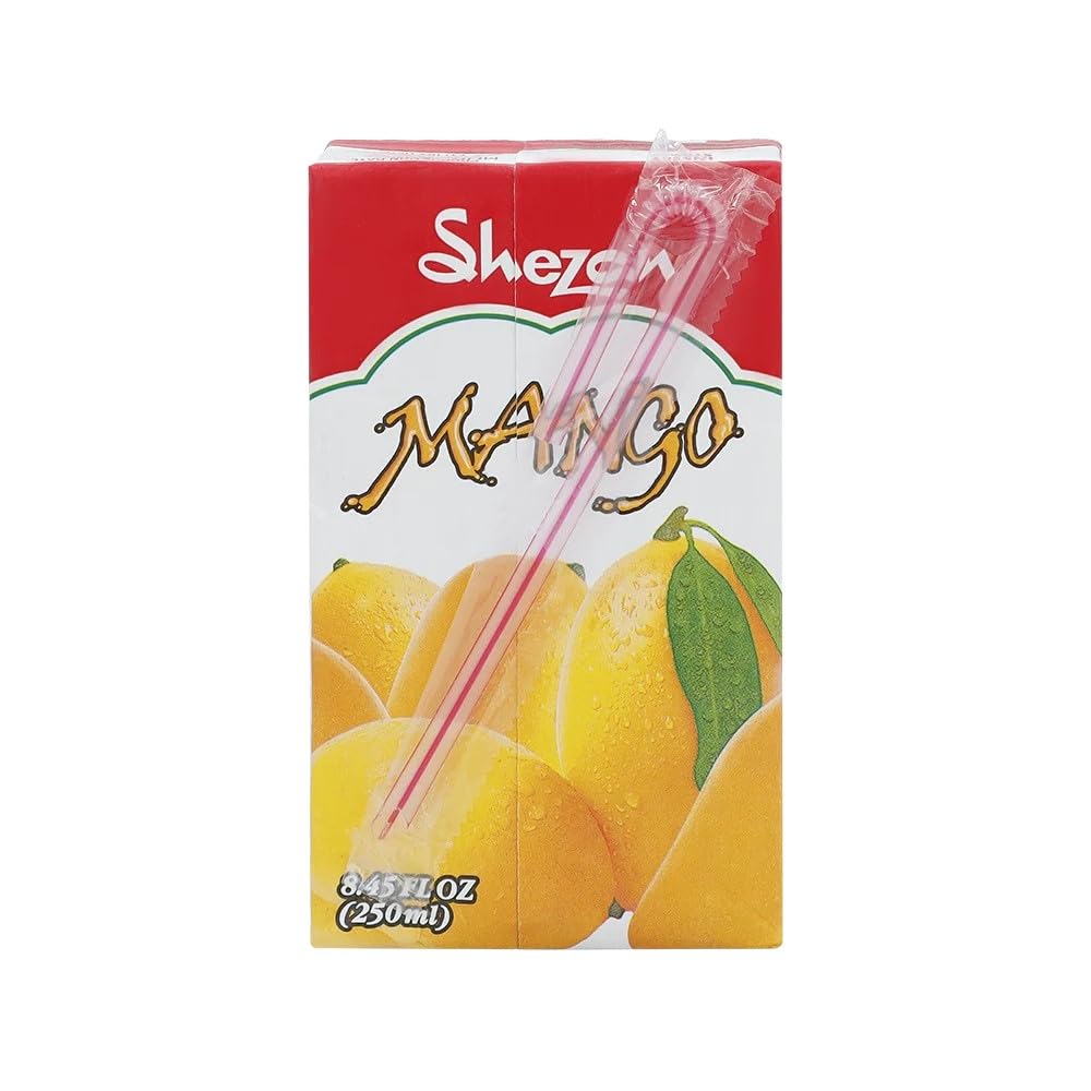 Shezan Mango Fruit Drink 250ml (8.45 Fl Oz) | Pack of 6 | Authentic Flavor and Luxurious Smoothness | Vibrant Flavor | Healthy and Delightful | Tetra