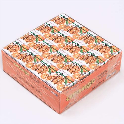 Authentic Japanese Marukawa Orange Flavored Fusen Gum 48 Packs