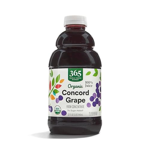 365 by Whole Foods Market, Organic 100% Juice, Concord Grape, 32 fl oz