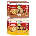 RITZ Peanut Butter and Cheese Sandwich Crackers Variety Pack, Lunch Snacks, 32 Snack Packs (6 Crackers Per Pack)