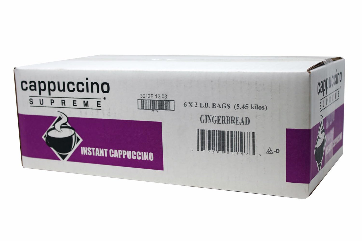 Cappuccino Supreme Gingerbread Instant Cappuccino Mix 6 x 2 lbs