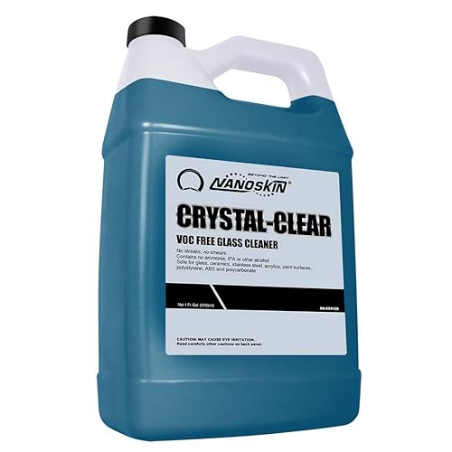Nanoskin CRYSTAL-CLEAR VOC-Free Glass Cleaner 1 Gallon - Ultra-Concentrated, Eco-Friendly, Streak-Free Finish | Versatile Use for 40:1 Dilution |