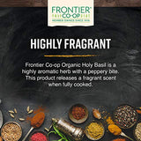 Frontier Co-op Organic Tulsi Holy Basil Herb, 8oz Bulk Bag - Highly Aromatic with Minty Flavor - Perfect for Cooking, Tulsi Tea and Herbal Uses