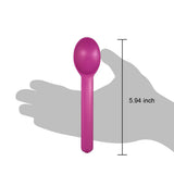 Yocup Eco-Friendly Wide Handle Spoon, Purple - 1000ct