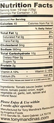 Tony Mandina's Restaurant Red Gravy, 32 Ounce