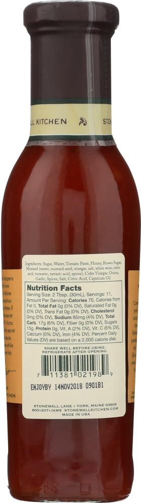 Stonewall Kitchens Honey Bbq Sauce 11-Ounce Jars (Pack of 6)