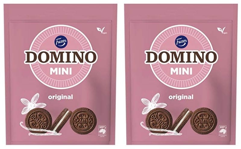 Fazer Domino Mini Original Biscuits 2 Pack of 99g 3.5 oz