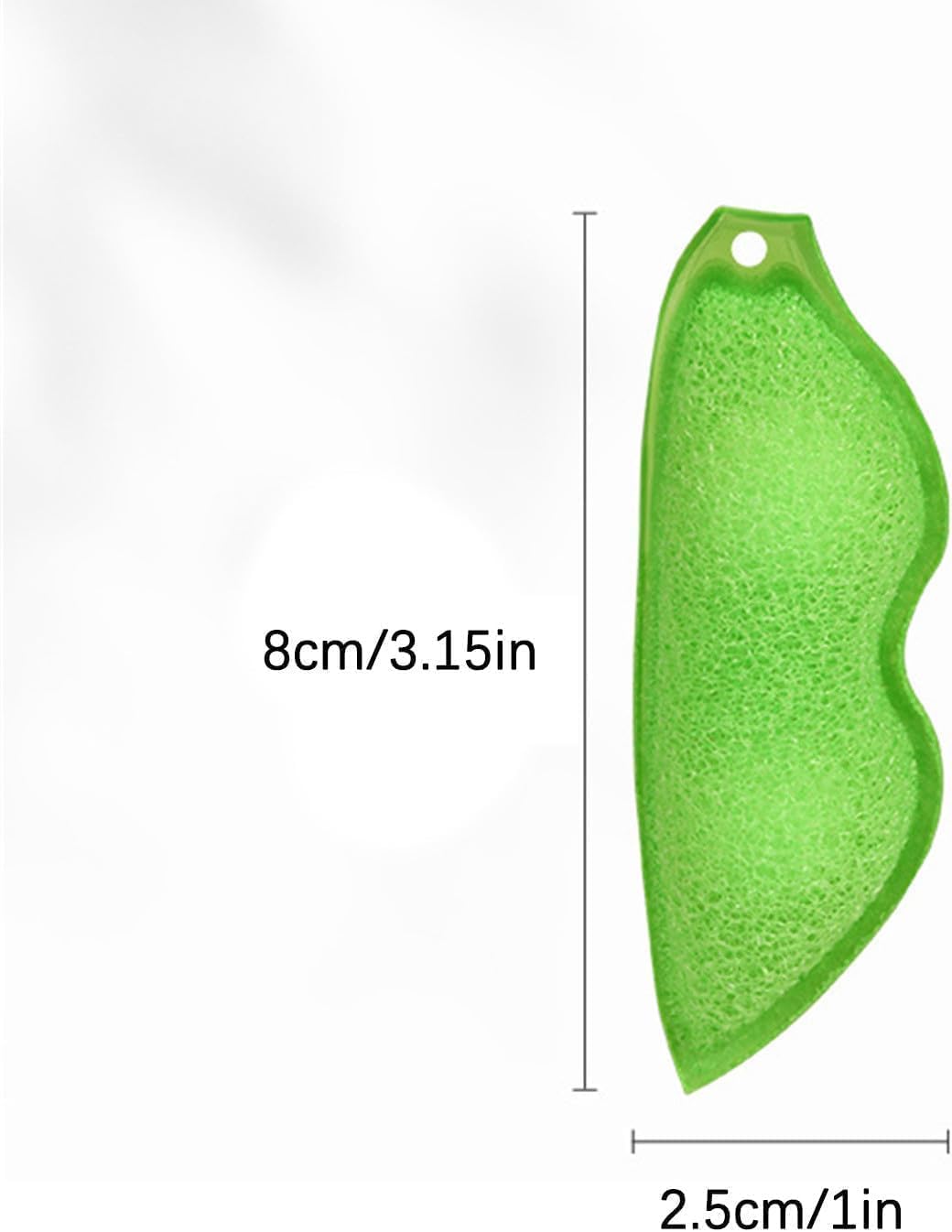 3 Pcs Green Multipurpose Bean Shaped Sponge Set, Heat Resistant Bottle and Internal Cleaning Sponges, Reusable entreprises Bottle Cleaning Tools
