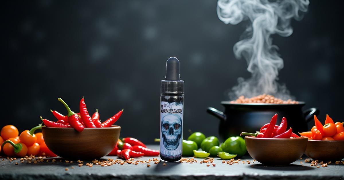 Hotter Than Ghost Pepper Scorpion Habanero Hot Sauce Wicked Nightmare Extract