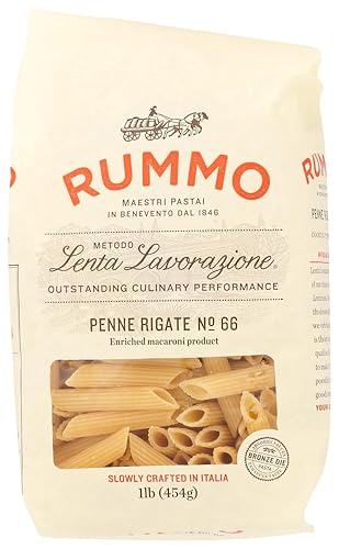 Rummo Lenta Lavorazione, Penne Rigate, (No. 66) 1 LB (Pack of 4)