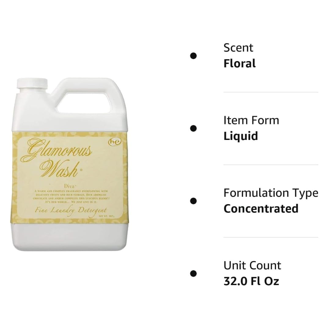 GENERIC TYLER Half-Gallon Glam Wash Laundry Detergent, Diva 64 Fl Oz (64 Fl Oz (Pack of 2)