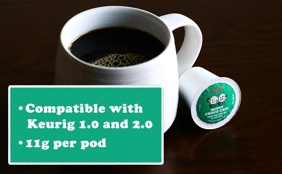 Roasty Buds Minty Choco Chip Ground Coffee | Medium Roast, Natural Mint & Chocolate Flavors (12 oz) | Gluten-Free, Non-GMO (12 Ounce, Minty Choco Chip