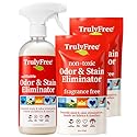 Truly Free Multi-Purpose Odor & Stain Eliminator, Pet Odor Eliminator for Home & Stain Remover for Carpet, Couch, Rugs & More, Upholstery Deodorizer