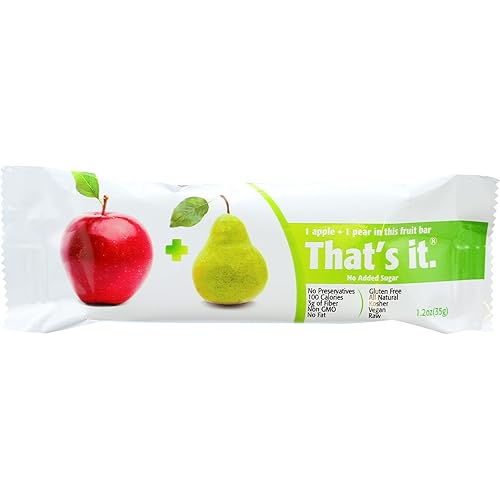That's It Apple and Pear Fruit Bar 1.2oz (Pack of 12) ( Value Bulk Multi-pack)60