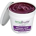 Amafruits Acai Berry Frozen Sorbet/USDA Organic/Antioxidant Rich Superfruit / 3 Gallon