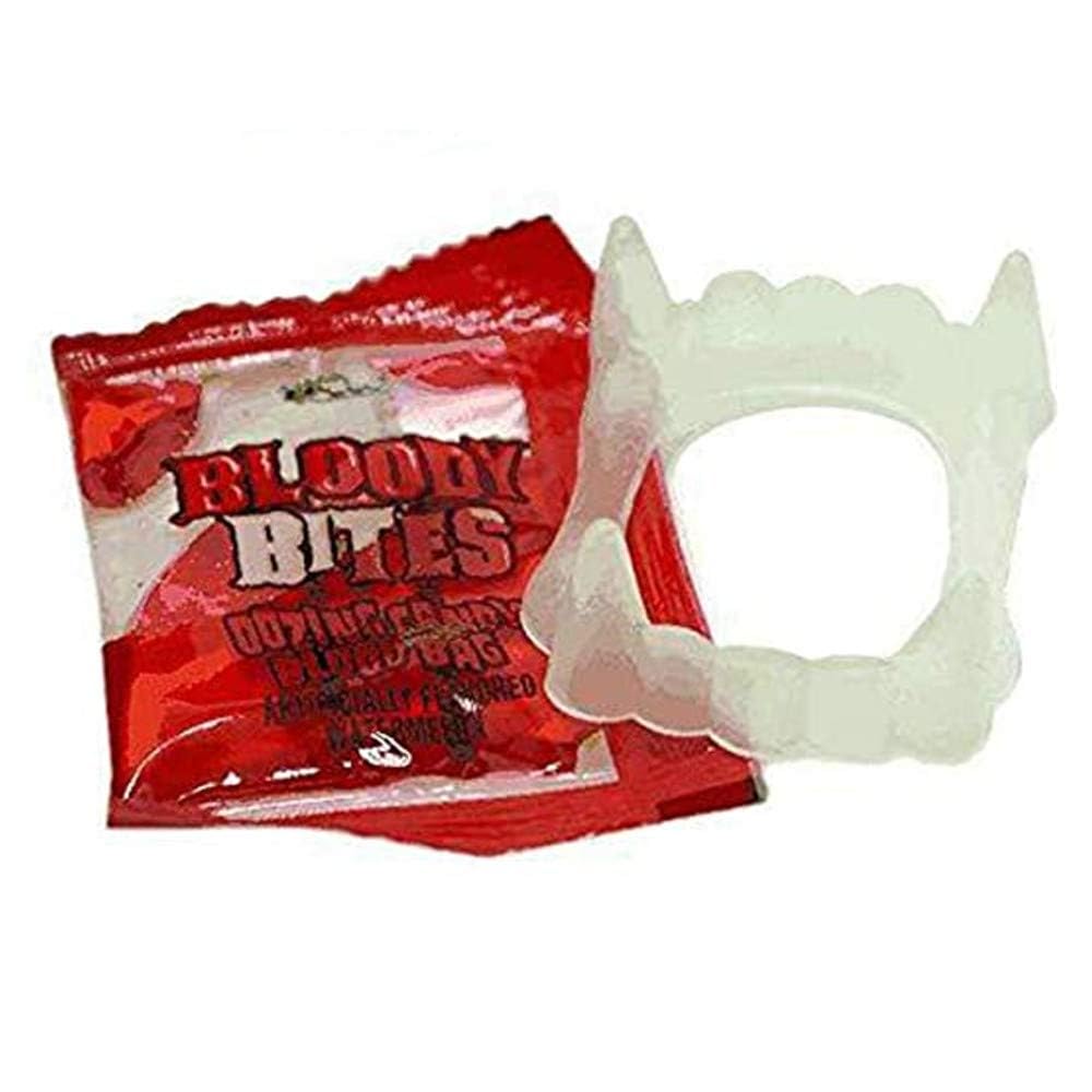 Bloody Bites Halloween Candy Fangs 3 Pk Bags