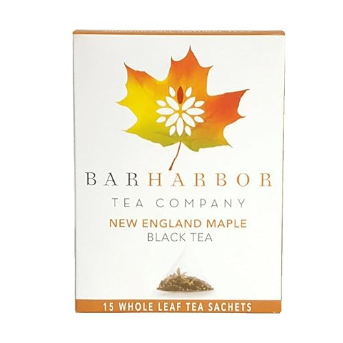 New England Maple Black Tea, Organic, 15 Count, All Natural Caffiene, Box of 15 Sachets