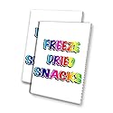 Freeze Dried Snacks (24" X 36") 4mm Corrugated Plastic Panel, Graphics Applied to 1 Side (Pk of 2) | Fair Food, Desserts, Sweets, Treats