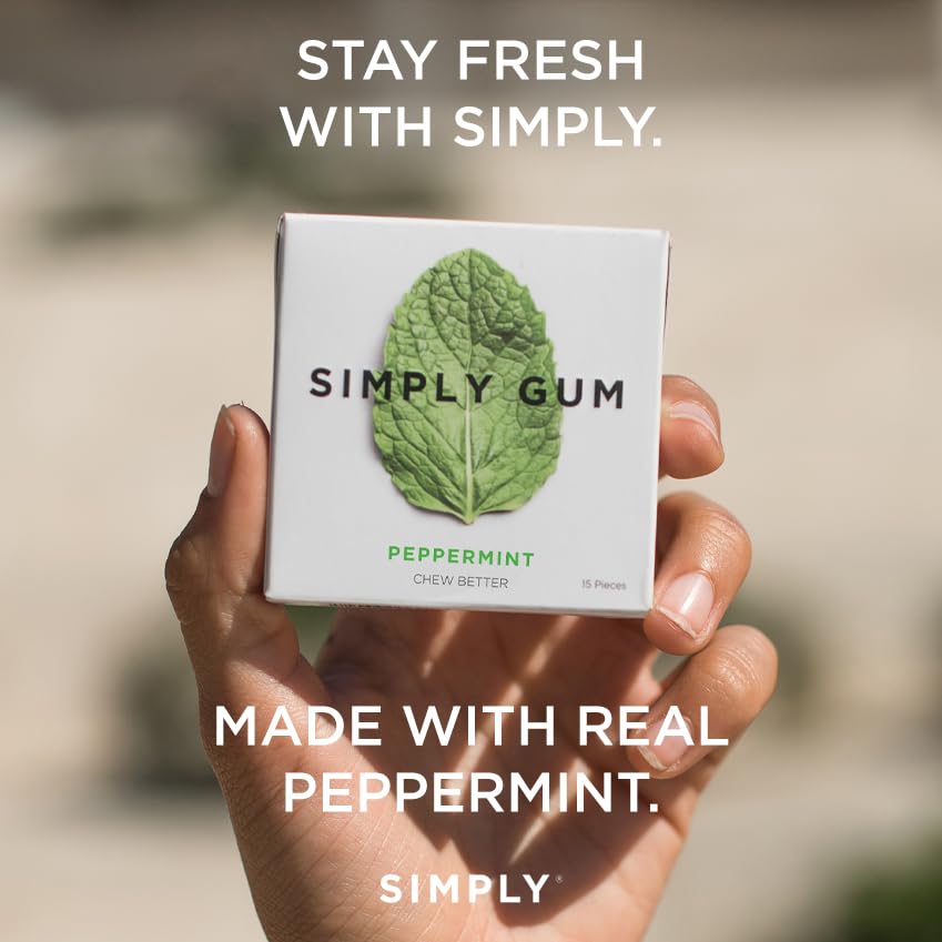 Simplygum Gum Mint Natural 15 Pc