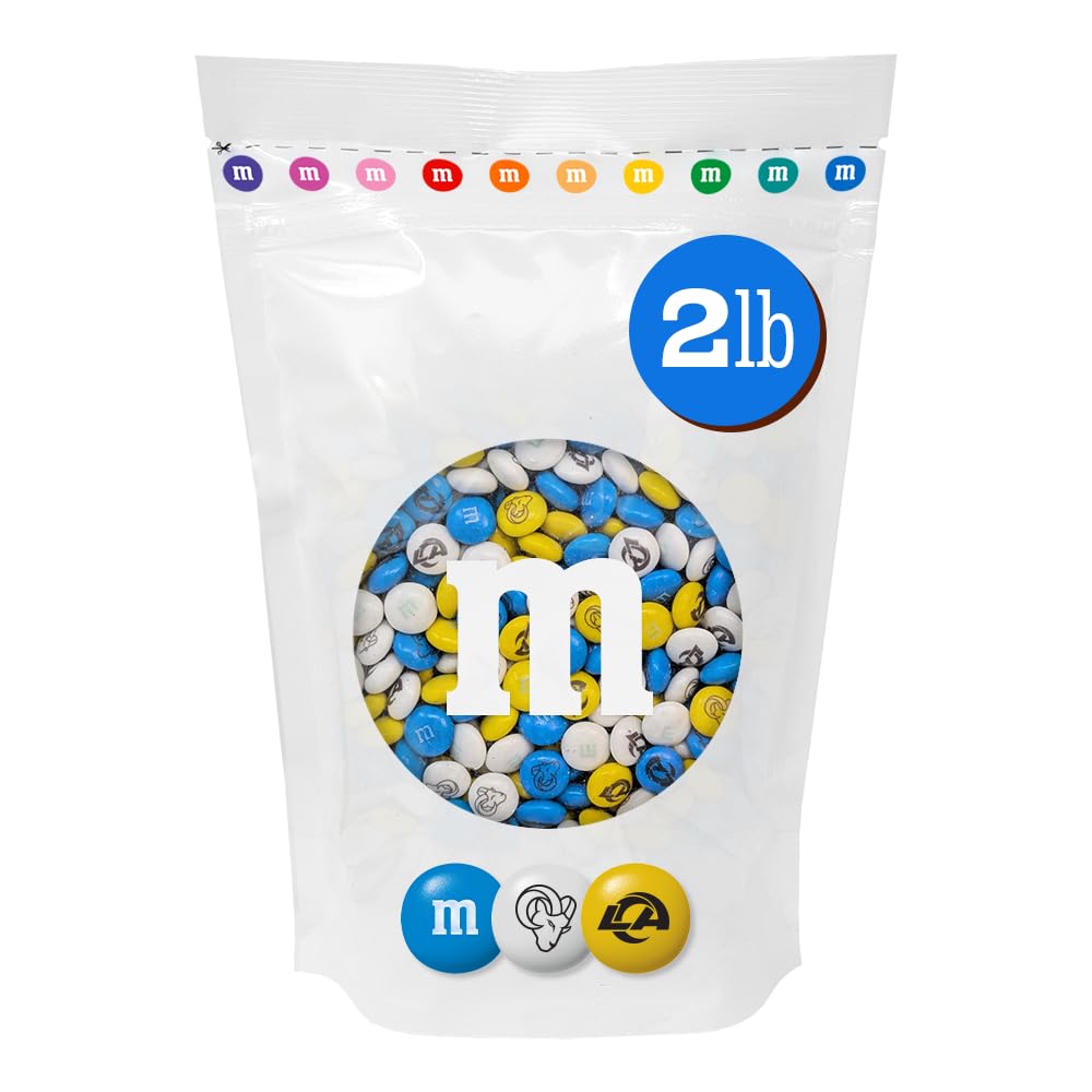 M&M'S NFL Los Angeles Rams Milk Chocolate, 2 lb Bulk Bag