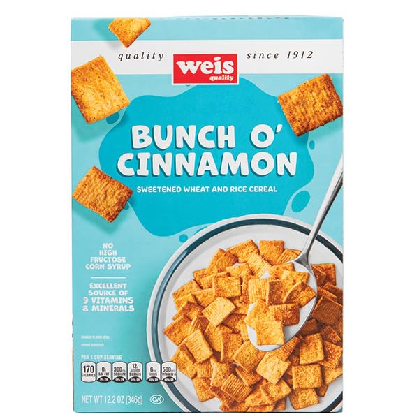 Weis Quality, Cereal Cinni-Mini Crunch, 12.2 Ounce