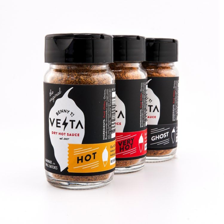 Benny T's Vesta - GIFT SET - Dry Hot Sauce (Hot, Very Hot, Ghost)