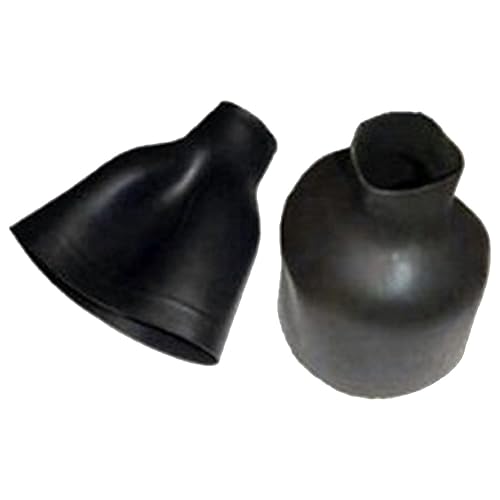 Bare Latex Wristseal - Long Bottleneck Pair, Color: Black, Size: M (088941BLK-20M)