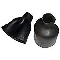 Bare Latex Wristseal - Long Bottleneck Pair, Color: Black, Size: M (088941BLK-20M)