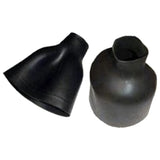 Bare Latex Wristseal - Long Bottleneck Pair, Color: Black, Size: M (088941BLK-20M)