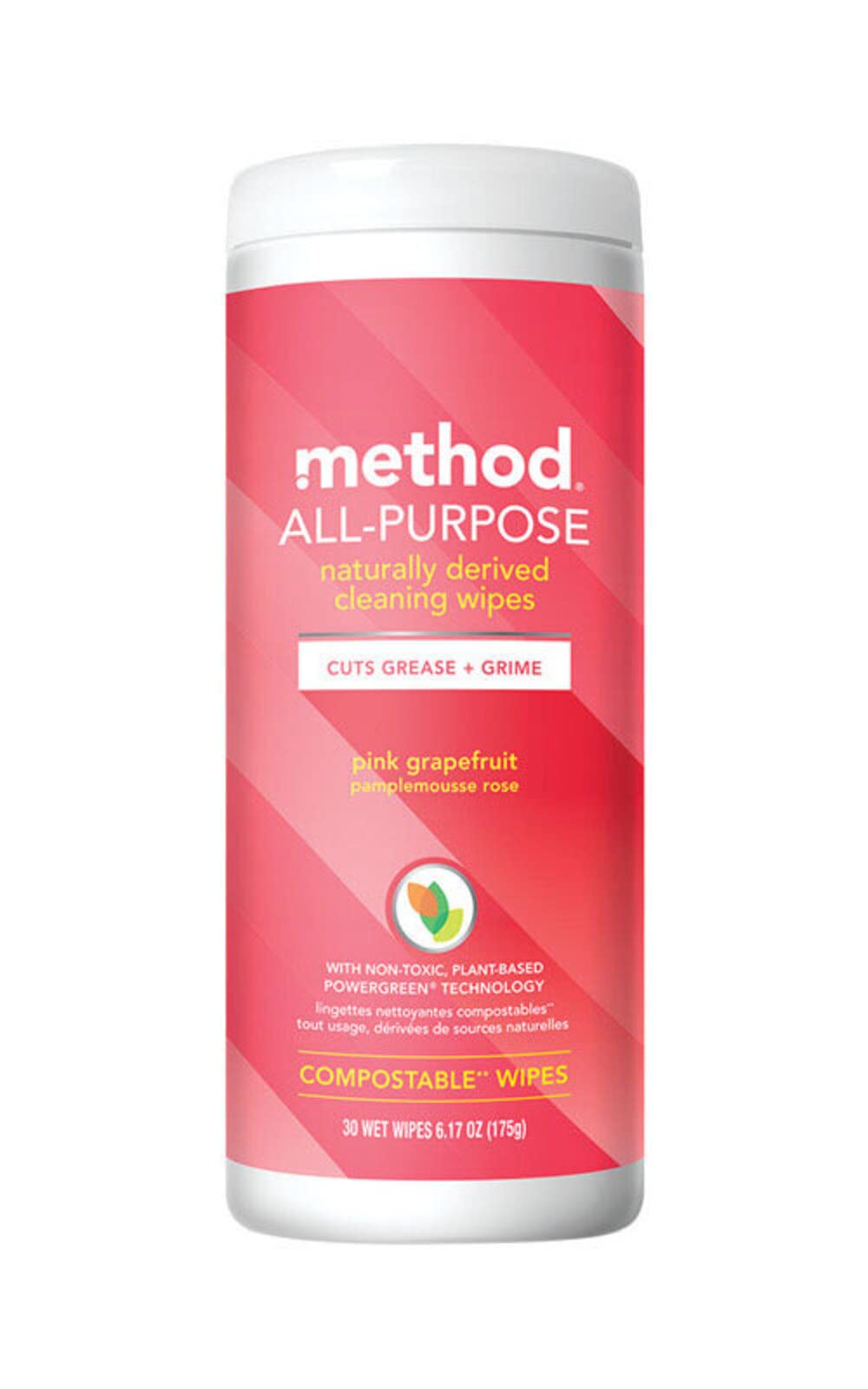 Method Pink Grapefruit Scent 6.17 oz. Wipes All Purpose Cleaner