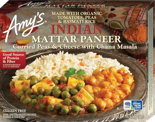 Amy's Indian Mattar Paneer Microwave Meal, 10 Oz