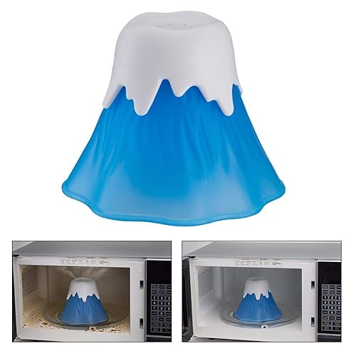 Macabolo Microwave Nsteam Cleaner, Erupting Volcano High Temperature Microwave Kitchen Gadget Tools for Home Office
