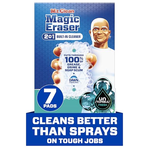 Mr. Clean Magic Eraser Foaming Sponge, All Purpose Cleaner, Dawn Cleaning Power, Wall, Sneaker, Oven Cleaner, Kitchen, Bathroom, Shower Cleaning