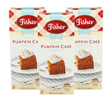 Fisher Harvest Pumpkin Cake Mix, 16.5 OZ (Pack of 3)