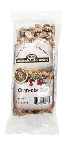 Schlabach Amish Bakery Soft & Chewy Grand-Ola Granola Bars, Case Pack of 12/2.8 oz. Bars (Cran-ola)