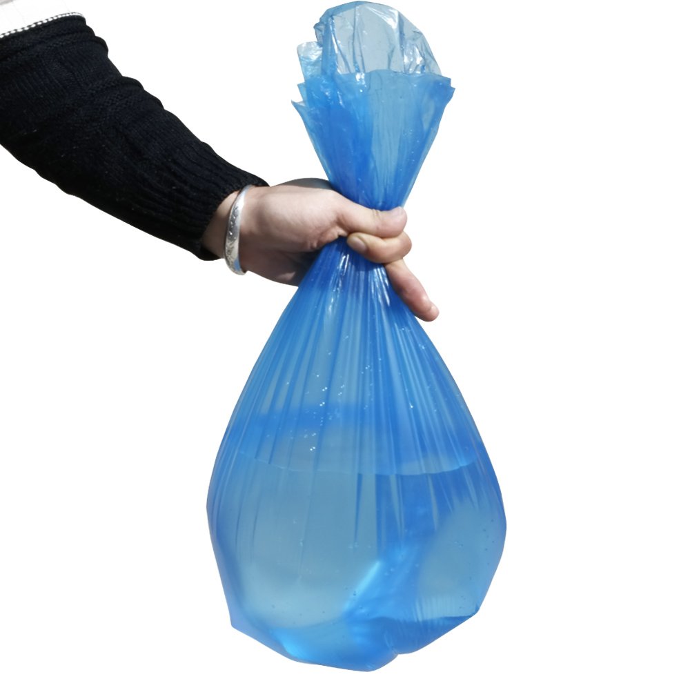 Hommp 5 Gallon Trash Bags, Blue Garbage Bags, 120 Counts