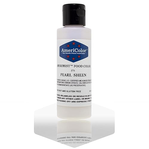AmeriColor Airbrush Food Coloring, Pearl Sheen AmeriMist, 4.5 Ounce