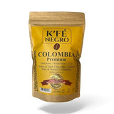 K’FE Negro Premium Colombia Excelsa Coffee Beans, Dark Roast Whole Bean, Single Origin, 12 oz