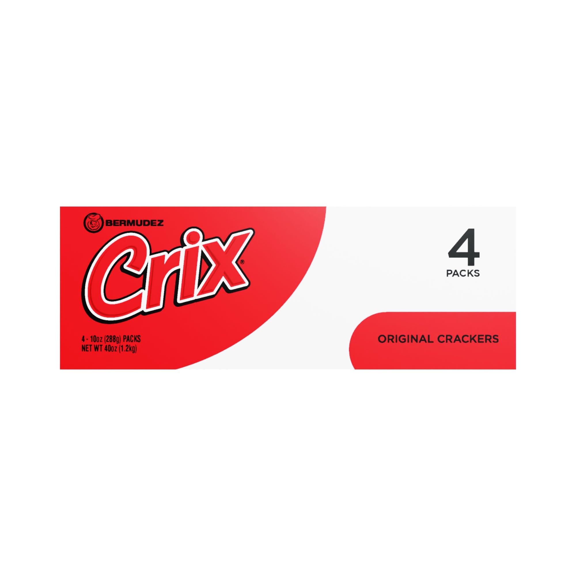 Crix Original Crackers - 12 Individually Wrapped Rolls (4 x 3 Packs) | Crispy Caribbean-Style Crackers
