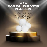 SEDLAV Natural Wool Dryer Balls - Earth Breeze Laundry Sheets Alternative - Wool Dryer Balls Laundry Reusable - Reduces Wrinkles, Energy Saving (4)
