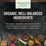FRONTIER HERB Vegetable Low Sodium Organic Broth Powder, 16 Ounce