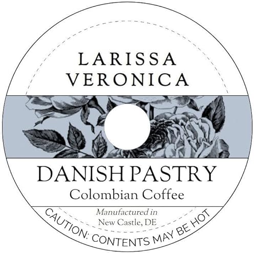 Danish Pastry Colombian Coffee (Single Serve K-Cup Pods) (Gourmet, Naturally Flavored, Whole Coffee Beans) (12 pods, ZIN: 572507)